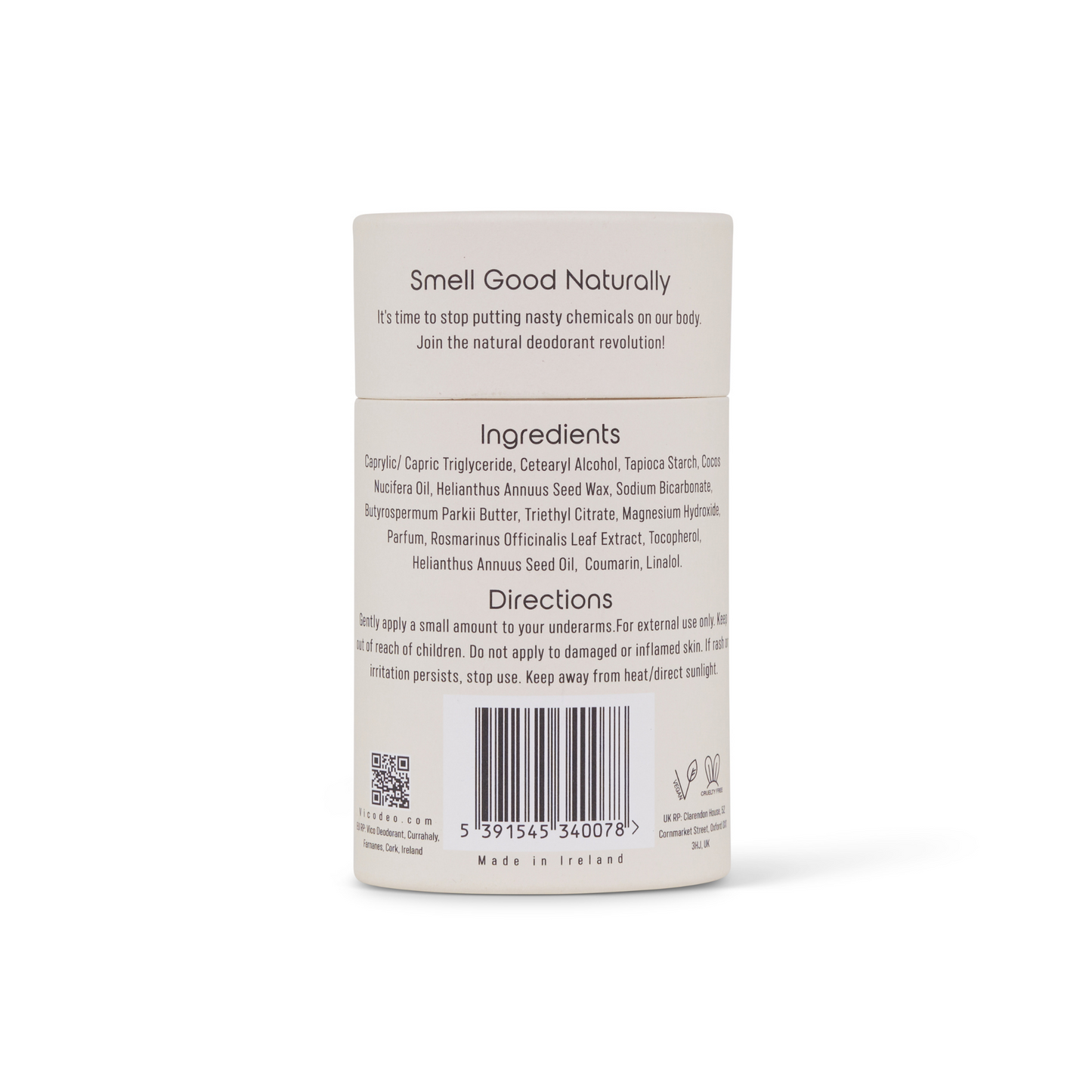 Déodorant naturel à la noix de coco et à la vanille de Vico