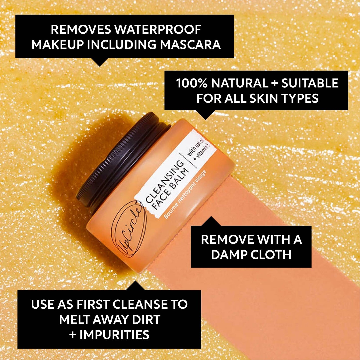 UpCircle Natural Cleansing Balm with Oat + Vitamin E