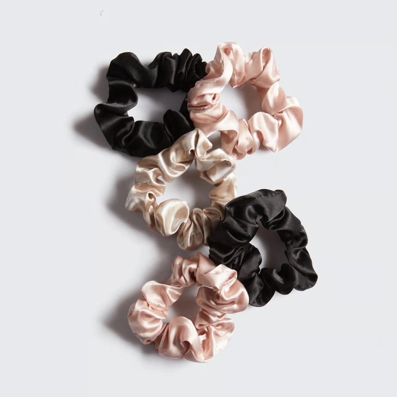 Kitsch Satin Scrunchies 5pc - Assorted