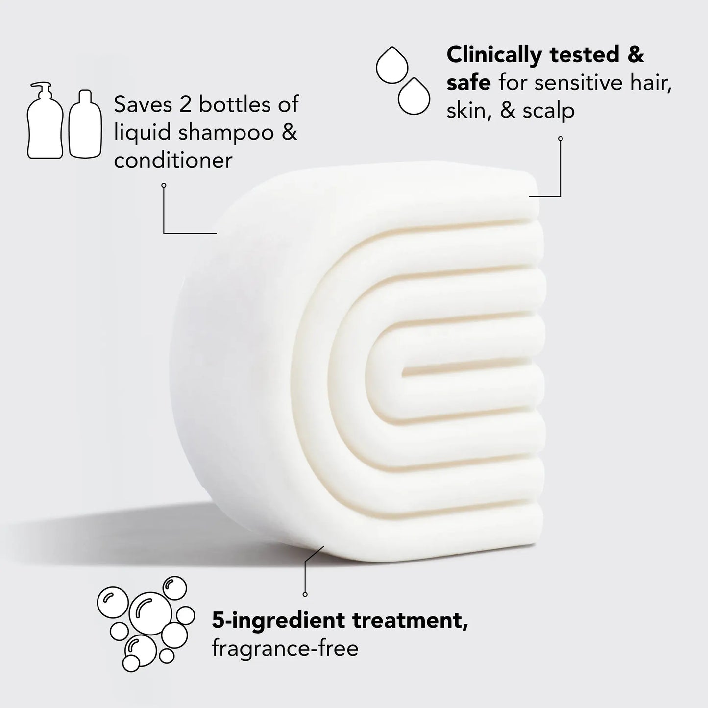 Kitsch Ultra Sensitive Conditioner & Shave Bar Fragrance-Free
