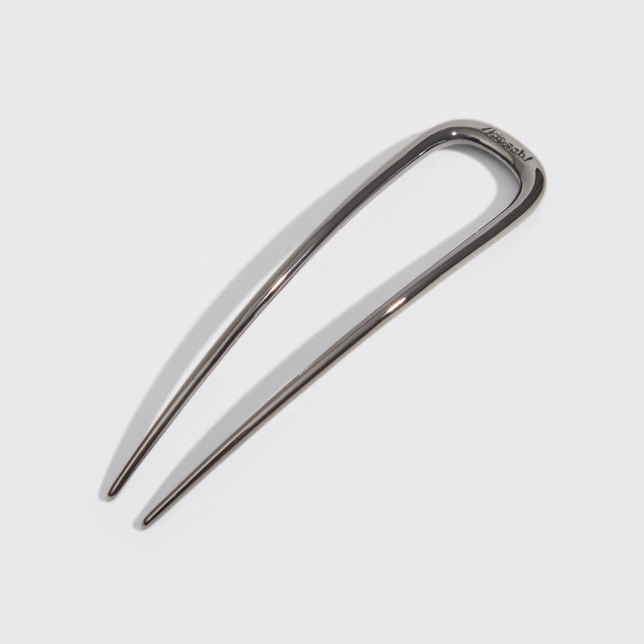 Kitsch Metal French Hair Pin - Hematite