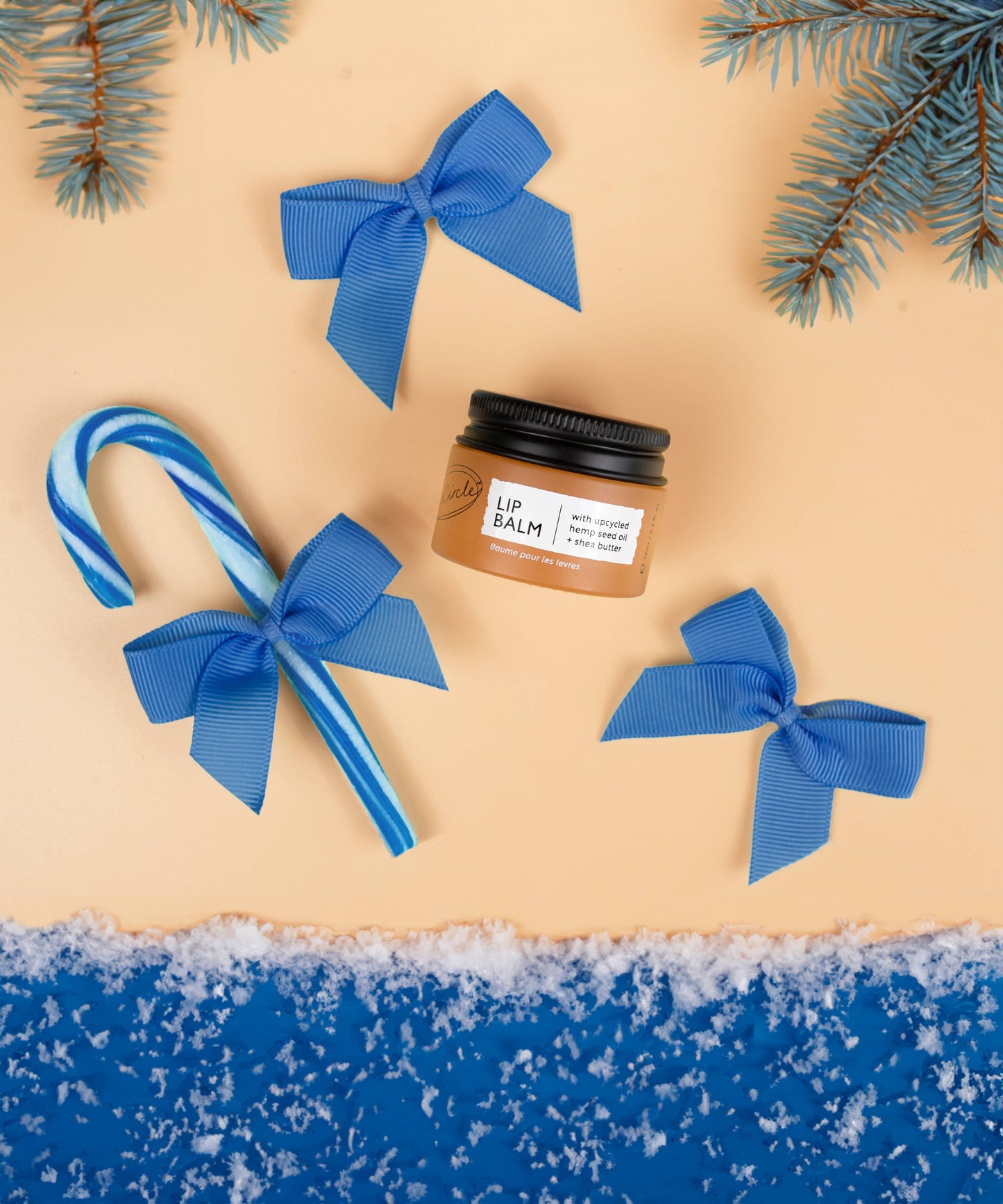 'Under the Mistletoe' 100% Natural Lip Balm Christmas Bauble