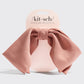 Kitsch Recycled Fabric Bow Hair Clip - Rosewood